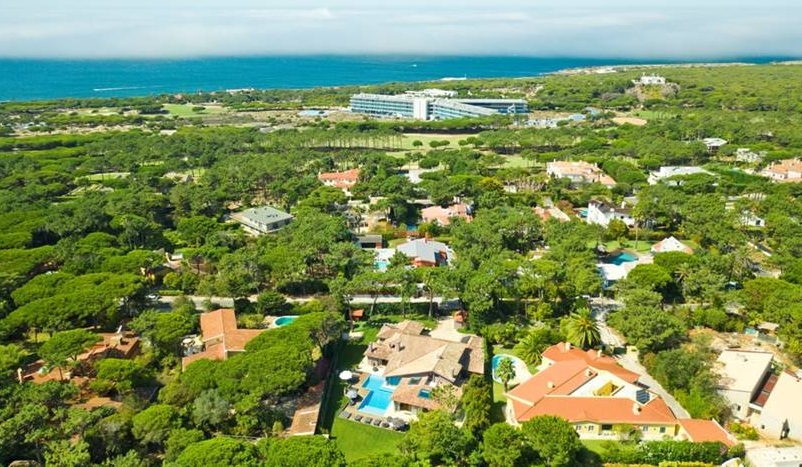 Vista aérea da zona da Vila Coelhos